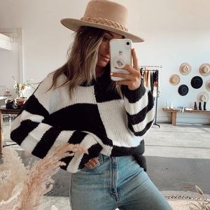 2th Tribe Verona Ivory Wide Brim Hat 
